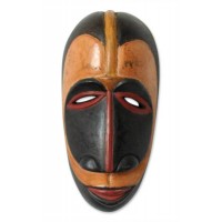 GURO WISDOM Gabonese African Mask Art NEW! Novica   362389489899
